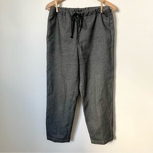 Aritzia The Group Babaton Jimmy Pant Grey Herringbone Flannel Pull On Size M